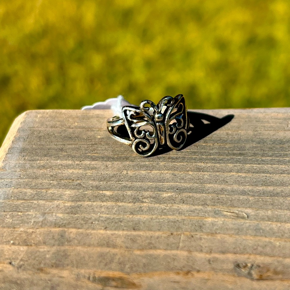Sterling Silver Butterfly Ring